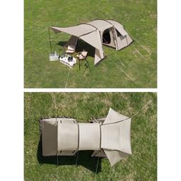 Camada dupla impermeável túnel tenda, acampamento ao ar livre, família tenda, pano Oxford, atacado de fábrica, 5-8 pessoas, 4 estações, 150D - Image 5