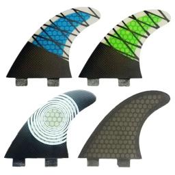 Bilong fcs aletas da prancha de surf gêmeo tri fin um conjunto g5 tamanho fibra de vidro núcleo desempenho com carbono m tamanho surf fin - Image 5