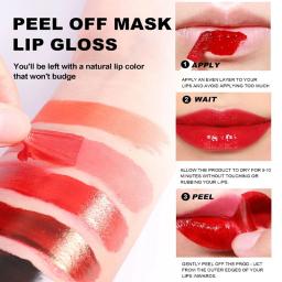 Impermeável Matte Lip Liner, Peel Off Tattoo Lipgloss, Velvet Lip Tint, vermelho, marrom, não fácil desvanece-se, mancha contorno contorno cosméticos - Image 3