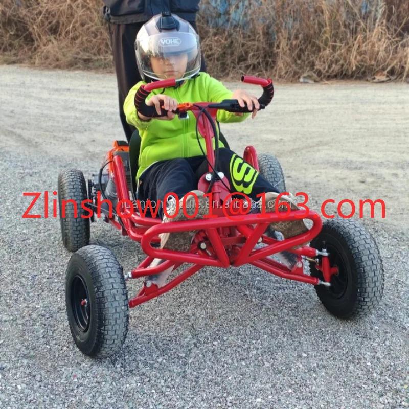 Mini kart off-road para todos os terrenos, kart alimentado por combustível para adultos e jovens, bicicleta de praia infantil fabricada por nome - Image 1