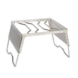 Multifuncional dobrável acampamento grill portátil de aço inoxidável grelha acampamento fogão a gás piquenique aquecimento fogão suporte - Image 1
