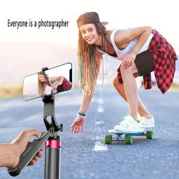 Tripé de câmera portátil com controle remoto sem fio, gravação e transmissão ao vivo, rotação 360 ° - Image 4