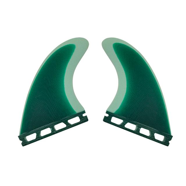 Keel G5 Twin Fins para Prancha de Surf UPSURF-FUTURE, Alta Performance em Fibra de Vidro com Tab de Quilha Única e Conjunto M