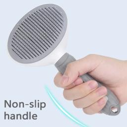 Auto-limpeza Pet Hair Remover Comb, Cat Slicker Brush, Grooming Acessórios, Dog Combs - Image 3