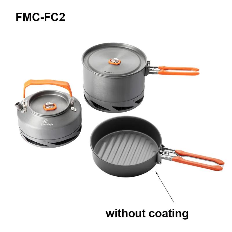 Fire Maple-Camping Panelas, Utensílios, Pratos, Acampamento Cooking Set, Caminhadas, Trocador de Calor Pot, Chaleira, Louça Turismo ao ar livre, FMC-FC2 - Image 1