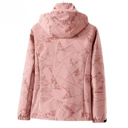 Jaqueta com capuz impermeável masculina, jaqueta de alpinismo estampada, monocromática, tendência de moda ao ar livre, novo armazenamento, outono - Image 2