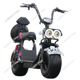 Novo veículo elétrico grande pneu largo scooter adulto de duas rodas veículo off-road bateria carro scooter motocicleta carro esportivo - Image 1