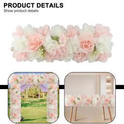 Flores de seda artificiais para decoração, arco do casamento, arranjo floral, flor simulada, decoração de parede DIY, fileira - Image 3