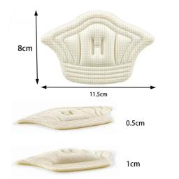5 pares palmilhas para sapatos remendo almofadas de calcanhar para sapatos esportivos tamanho ajustável pés almofada palmilha protetor de calcanhar adesivo traseiro almofada de sapato - Image 6