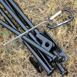 Anchor Pegs para acampar, estacas de barraca, corda de vento de mola fivela, toldo ganchos, prego transportar saco de pilha - Image 4