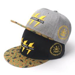 Boné de beisebol bordado para homens e mulheres, Hip Hop, algodão, chapéus relâmpago, esportes casuais ao ar livre, guarda-sol, drop shipping - Image 2