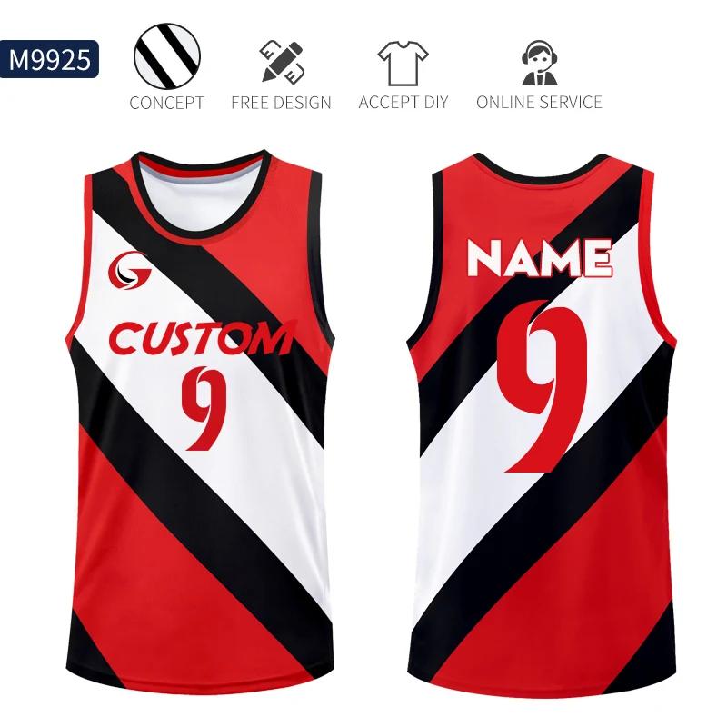 Homens respirável treinamento basquete uniforme jersey set, sublimação verão malha camisa, roupas de juventude, personalizado - Image 1