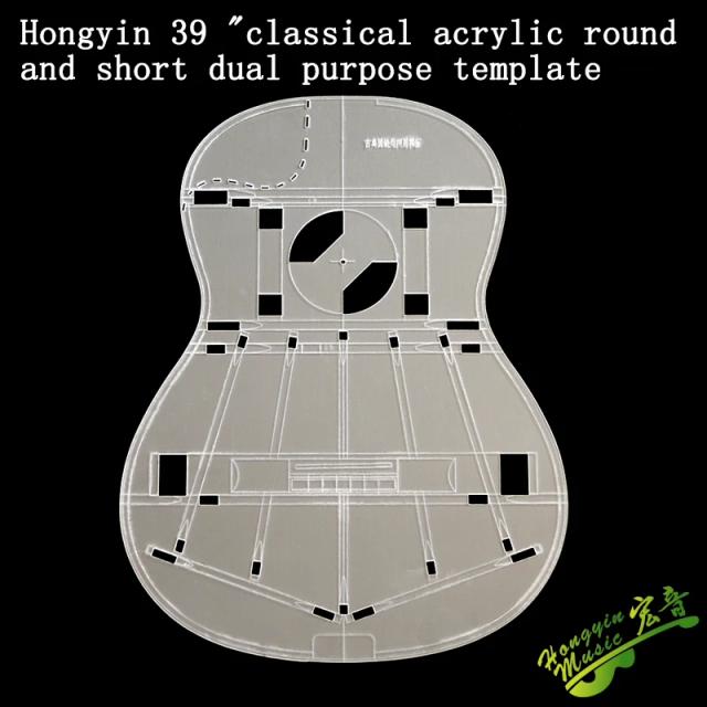 Molde de Acrílico Transparente para Guitarra: 39 Modelos com Design Estético e Buraco de Som Ideal