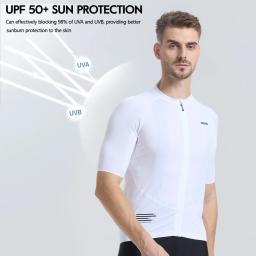 RION-Ciclismo Jersey para Homens, Camisas MTB, Slim Fit, Top Bicicleta, UPF 50 +, Camisa Motocross, Roupas de Bicicleta, Uniforme Pro Team, Reflexivo 20 ℃-35 ℃ - Image 2