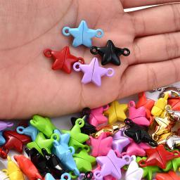 Fechos Magnéticos para Fazer Jóias, Fechos Multicoloridos para Pulseira e Colar Casal, Em Forma De Estrela, 15x22mm, 5 Pares - Image 2