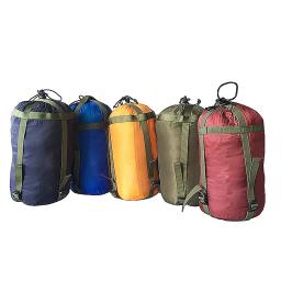 Ultraleve impermeável compressão saco de dormir, Drawstring Design material saco, Outdoor Camping saco, armazenamento sacos Pack, 38x18cm - Image 1