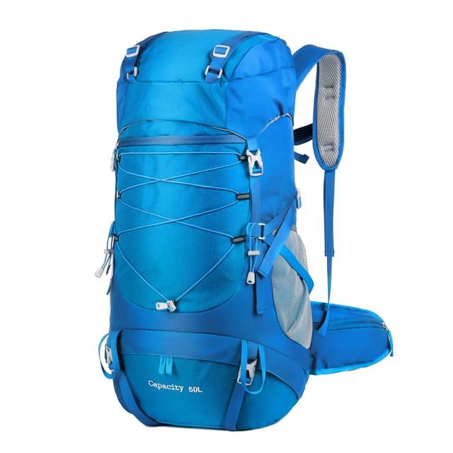 Mochila de Caminhada Westtune 50L com Capa de Chuva - Saco Multifuncional para Trekking e Acampamento ao Ar Livre