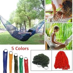 Nylon portátil Camping Hammock, Mesh Bed, Balanço do esporte ao ar livre, Balanço ao ar livre - Image 1