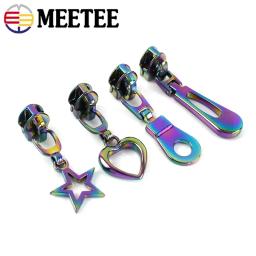 Arco-íris Zipper Slider Cabeça, Nylon Zippers Tape, Zip Extrator Decorativo, Bagagem Casaco Sapatos, Kit de Reparação de Costura Acessórios, 5Pcs, 5Pcs - Image 4