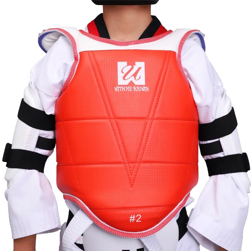 Conjunto de roupas masculinas e femininas de karatê, Taekwondo, Peito Protetor, Costas, Artes Marciais, Sparring Gear, Fitness Kids, Infantil - Image 1
