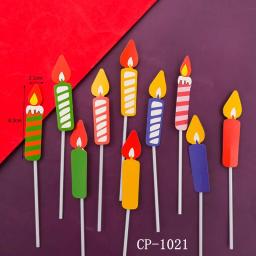 Vela de aniversário para crianças, Toppers dos desenhos animados, Bolo e Bougie Acessórios, Fontes do partido, 6 PCs/Pack - Image 5