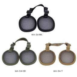 Tactical Steel Mesh Ear Protector para capacetes rápidos, Airsoft Field Equipment, Capa de proteção para a maioria dos capacetes - Image 6