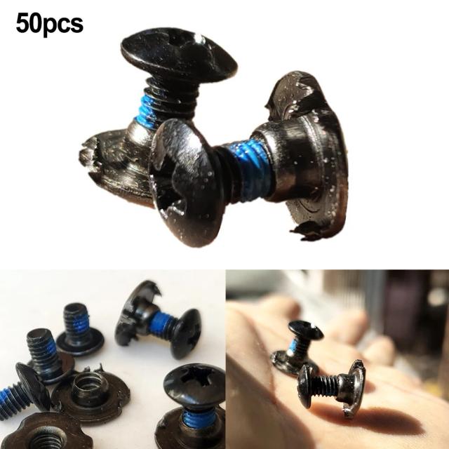 Parafusos de Fixação de Patins Pretos M4 50 Peças