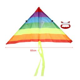 Arco-íris kite com 50m linha de pipa ao ar livre pipas crianças brinquedo criança presente jardim pano brinquedo para crianças brinquedo pipas & pipas acessórios - Image 3