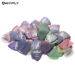 Paletas de guitarra coloridas alice com 100 peças, originais, transparentes e coloridas, cores sortidas de espessura atacado - Image 2