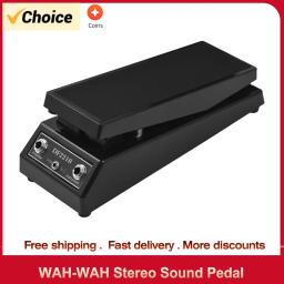 Pedal de guitarra com som e efeito Wah, stereo, entrada e saída 6,35mm, fonte de alimentação DC 9V - Image 1
