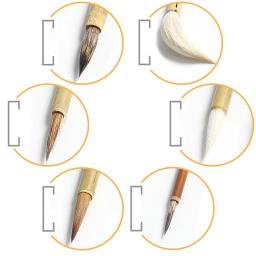 6 pçs/set Cerâmica Caneta de Escrita Escova de Bambu Escova de Pintura Pintado Gancho Cinzas Varrendo Escova Hidratante Cerâmica Ferramenta de Argila do Polímero - Image 3