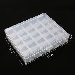 Caixa De Plástico Da Máquina De Costura, Carretel Com Fio, Caixa De Armazenamento, Ferramentas, Vazio, 10-25 Pcs, Conjunto - Image 4