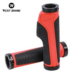 Oeste ciclismo-borracha antiderrapante apertos para guidão da bicicleta, antiderrapante, absorção de choque, acessórios da bicicleta ergonómica - Image 1