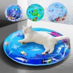 Tapete de jogo com água para animais de estimação, esteira de resfriamento enchida de água, almofada de gelo enchida de água, cama espessa para gatos e cães - Image 4