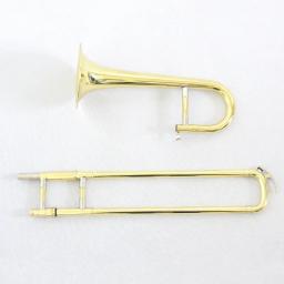 Instrumentos de latão de alta qualidade, instrumento trombone profissional chinês, laca dourada, trombone soprano - Image 5