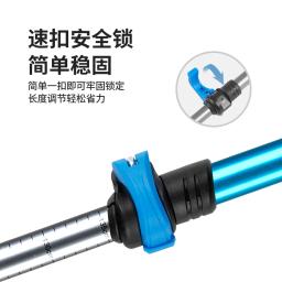 Naturehike-Outdoor Aluminum Alloy Trekking Sticks, bastões ajustáveis, bengalas, em estoque - Image 6
