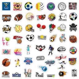 10/30/50 pçs mix esportes bola jogo adesivos futebol basquete rugby decalque do telefone portátil skate carro motocicleta bagagem adesivo - Image 6