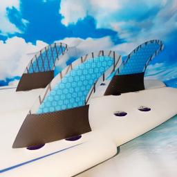BiLong FCS Fins Tri Fin A Set, Baratas de prancha, Quillas tamanho G7, Fibra de Vidro Surf Fin, Núcleo de Desempenho com Carbono M Tamanho Wakeboard - Image 5