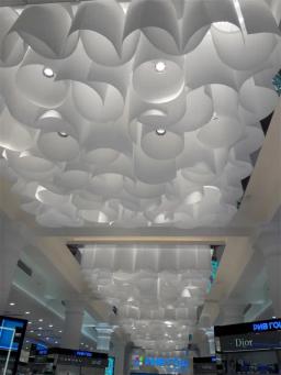 Tecido De Papel Branco Em Forma De Onda, Pano De Fundo De DIY, Loja Exposição Decoração De Teto, Única e Criativa, Materiais De Designer - Image 6