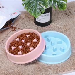 Alimentador lento de plástico portátil para animais de estimação, tigela anti-estrangulamento, prato de alimentação anti-estrangulamento, tigela de comida, cachorro, gatinho, gatinho, animais de estimação, alimentação lenta - Image 3