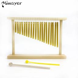 Miwayer 20-tom superior barra carrilhão, vento carrilhão instrumento percussão para sala de aula de música, meditação, yoga com suporte de montagem e malle - Image 1