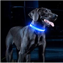 Coleiras Luminosas LED para Animais de Estimação, Carregamento USB, Recarregável, Pingente, Flash, Luz Noturna, Colar Cães de Segurança, Acessórios Pet - Image 3
