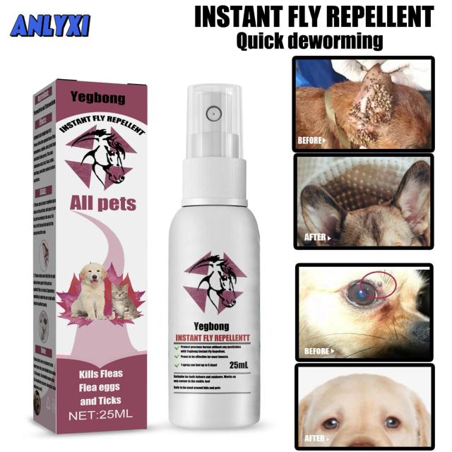 Spray Efetivo para Controle de Pulgas, Carrapatos e Mosquitos em Cães, Gatos e Ambientes Domésticos