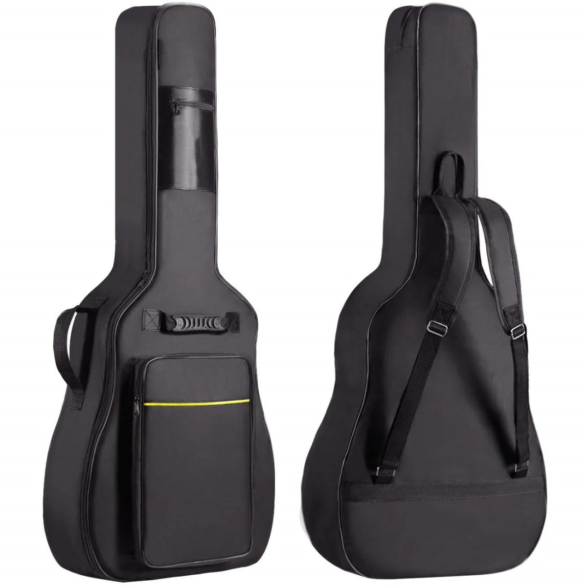 Miwayer-Resistente à água guitarra acústica Gig Bag, alça de ombro ajustável, esponja estofamento caso, Dual, 41 ", 0,25" - Image 1