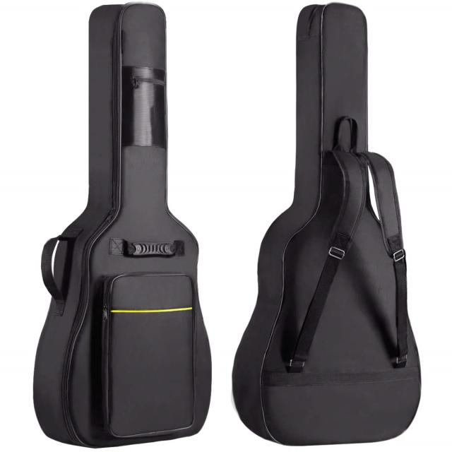 Guitarra Acústica Gig Bag Miwayer Resistente à Água com Alça de Ombro Ajustável e Estofamento Duplo para Instrumentos de 41" e 0,25"