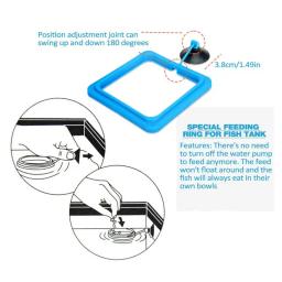 Anel alimentador de peixe flutuante automático e sem poluição, Dispensador de alimentos para aquário, Anel de alimentação para planta flutuante - Image 2