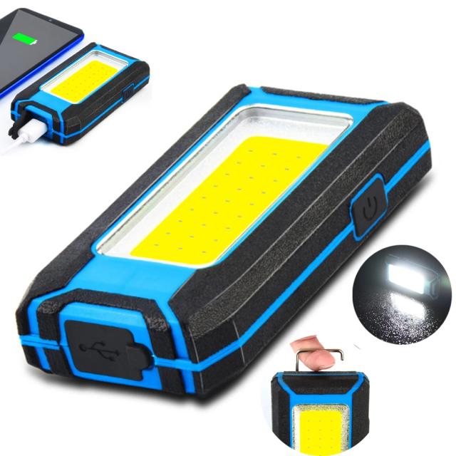 Lanterna LED Portátil à Prova d'Água com Função SOS e Carregador de Telefone - Acampamento ao Ar Livre com Bateria de Longa Duração de 10000mAh