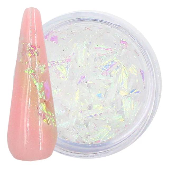 Flake Asa de Fada para Aparência Encantadora em Unhas de Gel