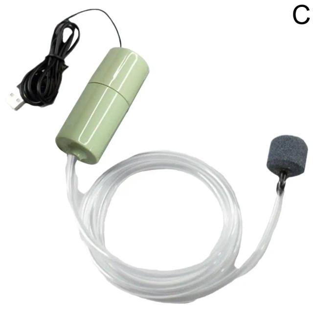 Bomba de Oxigênio Silenciosa USB para Aquários - Mini e Portátil para Peixes e Agricultura