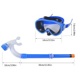 Conjunto snorkel infantil, equipamento mergulho para crianças, óculos natação unissex, mergulho anti-nevoeiro, combo snorkel superior seco - Image 3